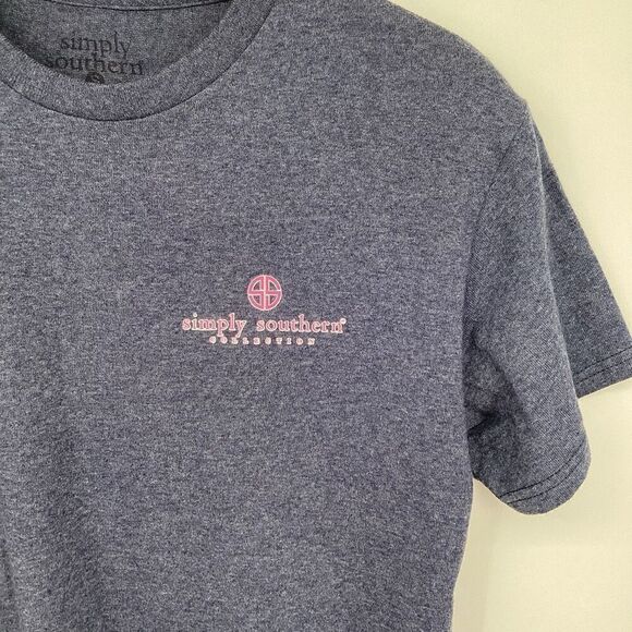 Ladies Simply‎ Southern Mom Life" Tee Shirt blue/pink/white small - Picture 3 of 6